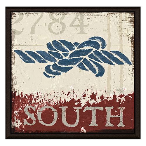 South Knot Framed Canvas Wall Art