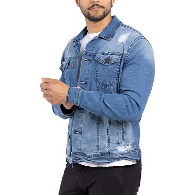 Men's Xray Slim-Fit Washed Denim Jacket