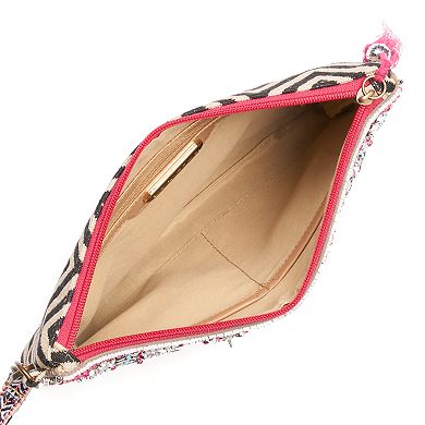 Big Buddha Bonita Sequins Convertible Clutch