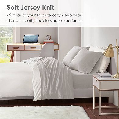 Intelligent Design Cotton Blend Jersey Knit Sheet Set