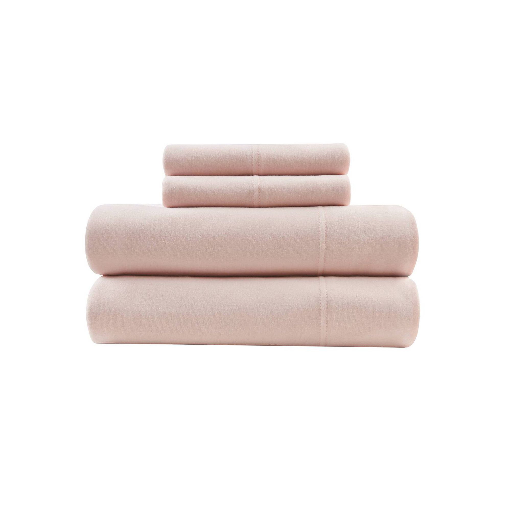 Intelligent Design Cotton Blend Jersey Knit Sheet Set, Blush