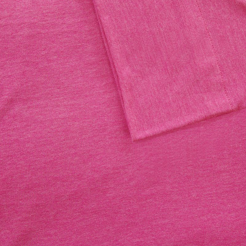 Intelligent Design Cotton Blend Jersey Knit Sheet Set, Pink, Twin