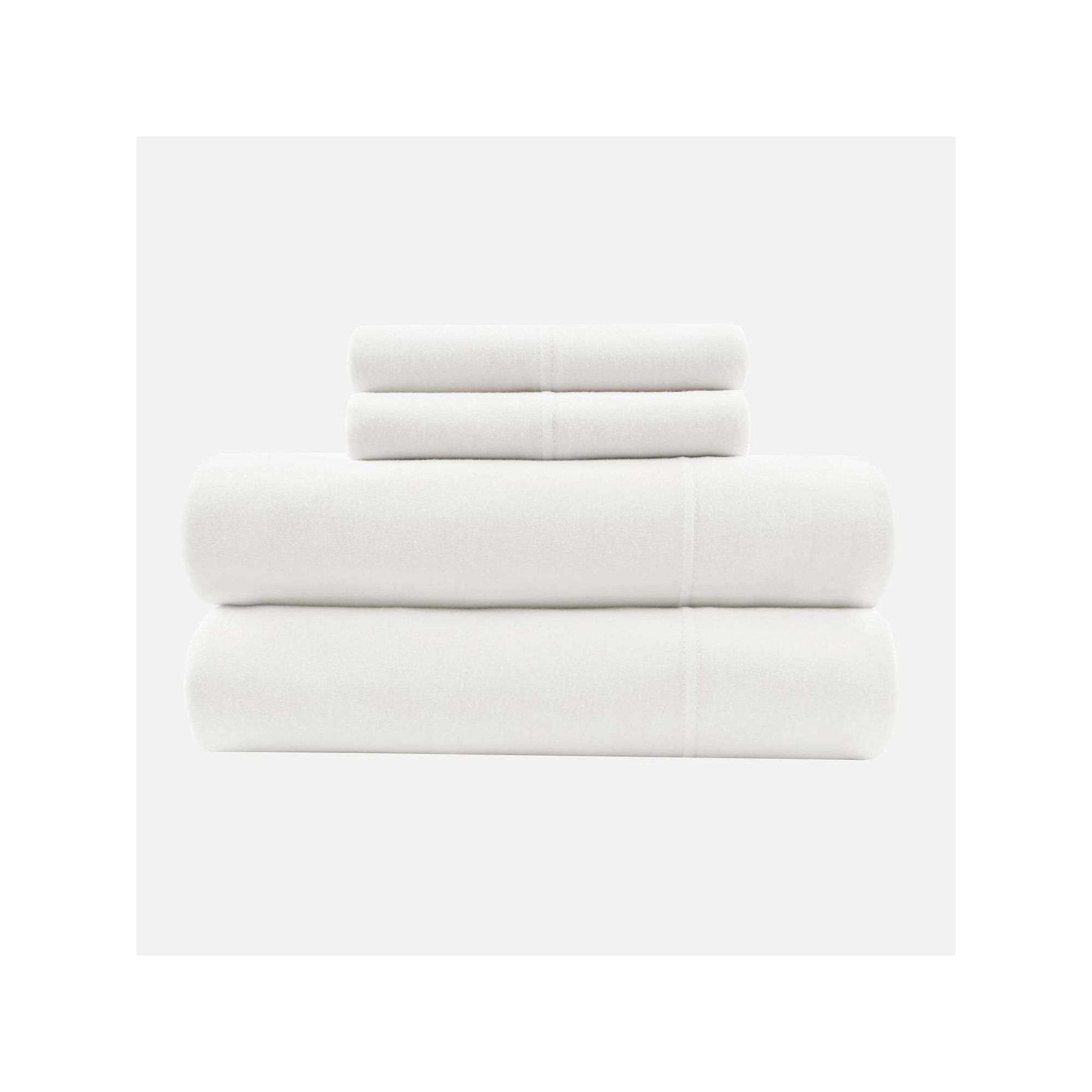 Intelligent Design Cotton Blend Jersey Knit Sheet Set, White