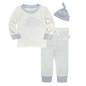 Baby Boy Burt's Bees Baby Organic Blue Graphic Tee & Pants Set