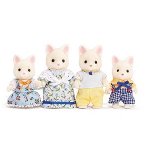Calico Critters Silk Cat Family