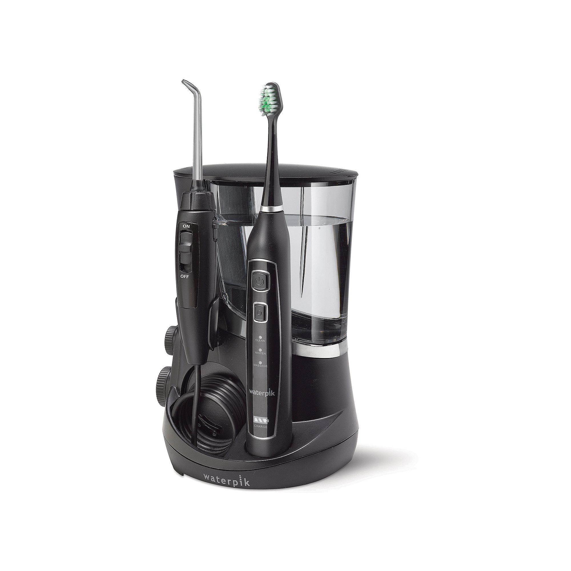 Waterpik Complete Care 5.0 Water Flosser and Sonic Toothbrush, Black