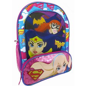 Kids DC Comics Supergirl, Batgirl & Wonder Woman Girls Backpack