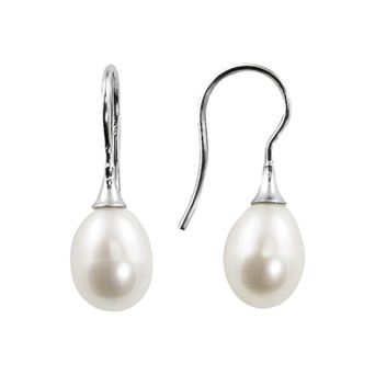 PearLustre by Imperial Sterling Silver Cultured Freshwater Pearl Single-Drop Earrings