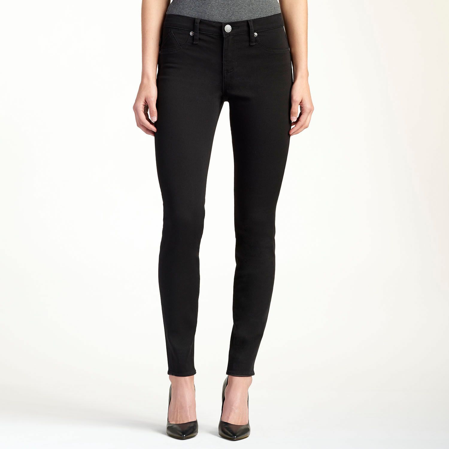 black jean leggings