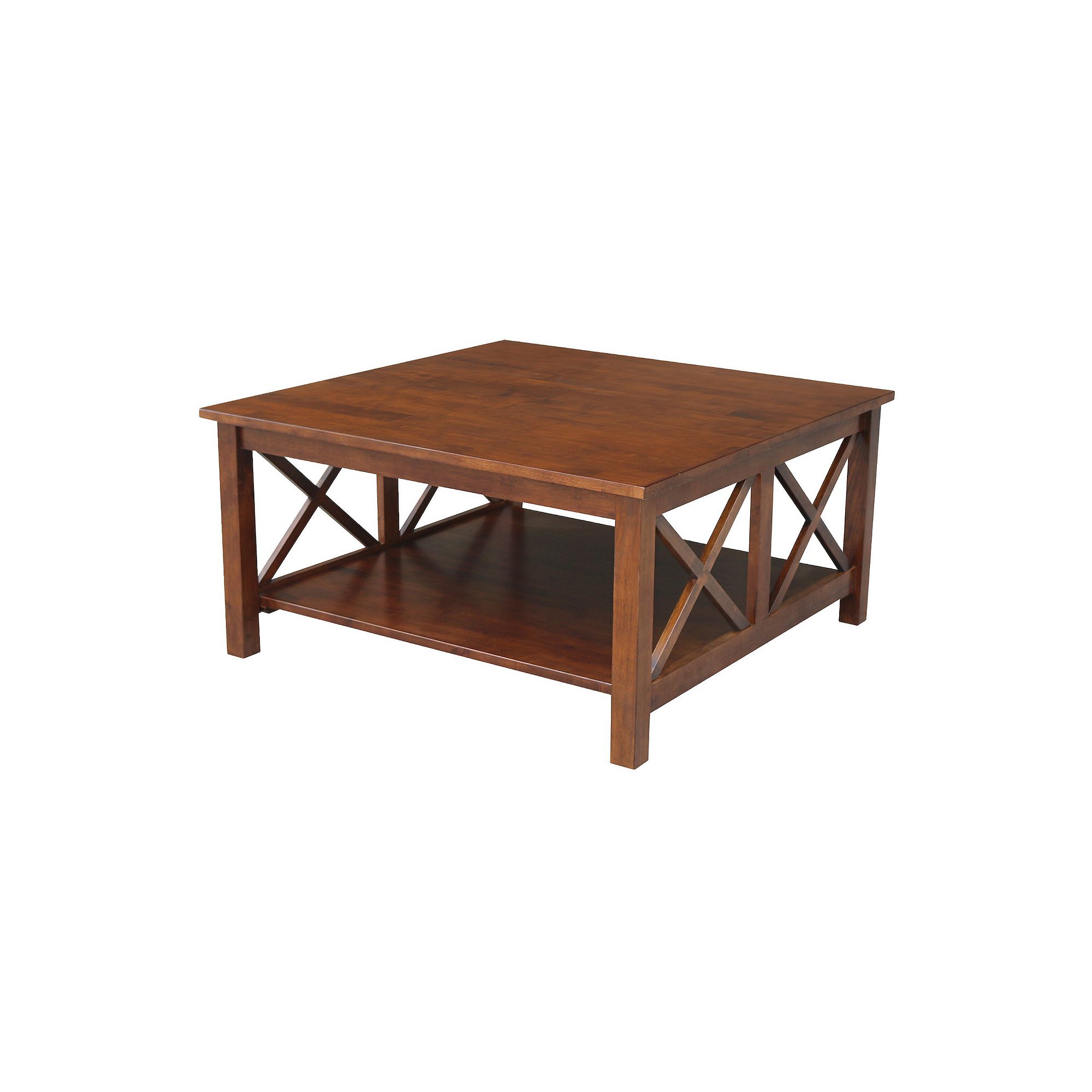 International Concepts Hampton Square Coffee Table, Brown