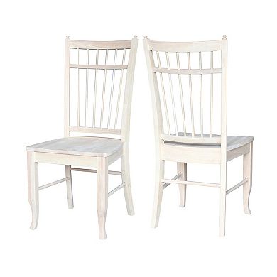 International Concepts Cosmo Ladder Back Dining Chair 2-piece Set