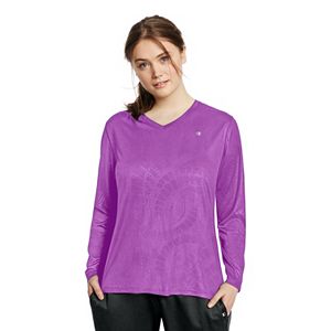 Plus Size Champion Vapor Long Sleeve Tee