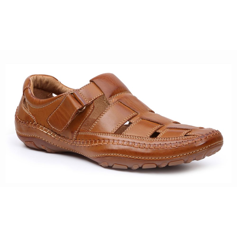 NIB Mens GBX Sentaur Fisherman Sandals 135592-2 Brown with Leather Liner 