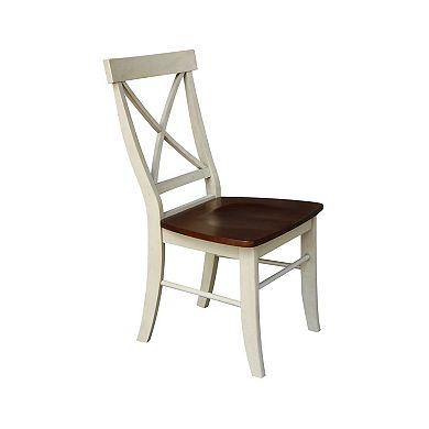 International Concepts X-Back Dining Chair 2-piece Set