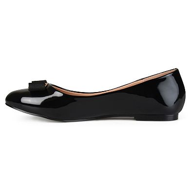 Journee Collection Kim Women's Glossy Ballet Flats