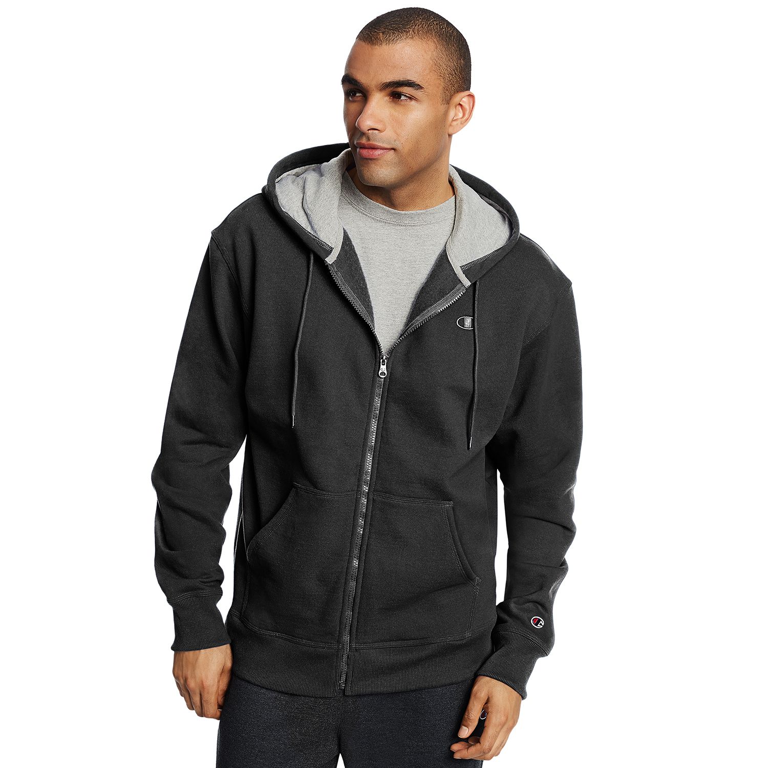 men's champion zip up hoodie