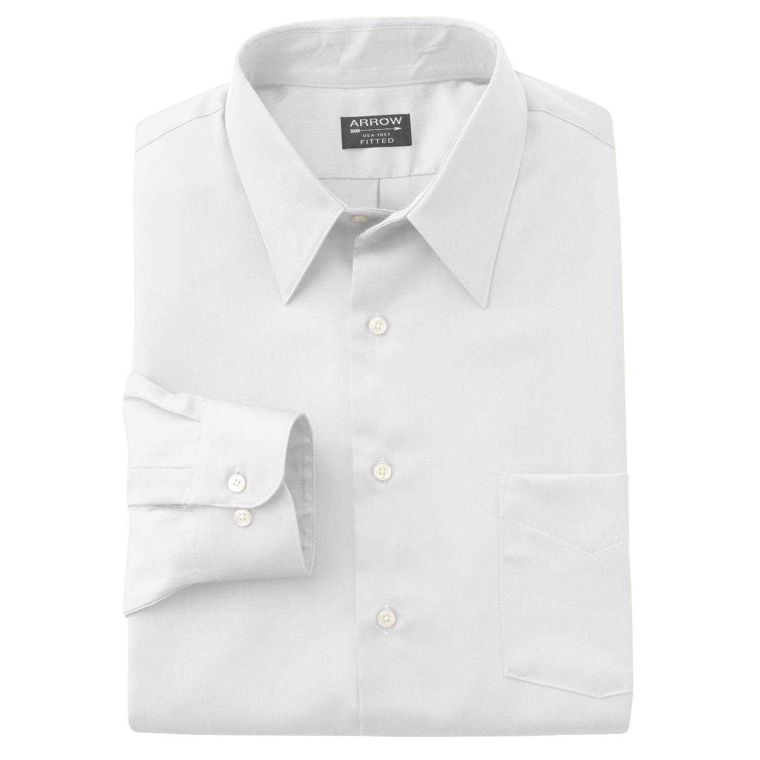 arrow fitted sateen dress shirts