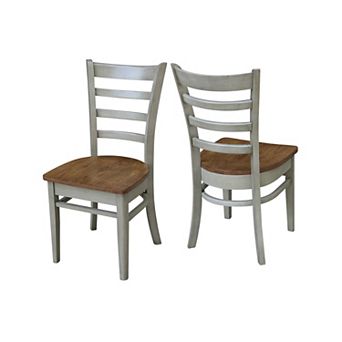International Concepts Emily Dining Chair 2 pc Set