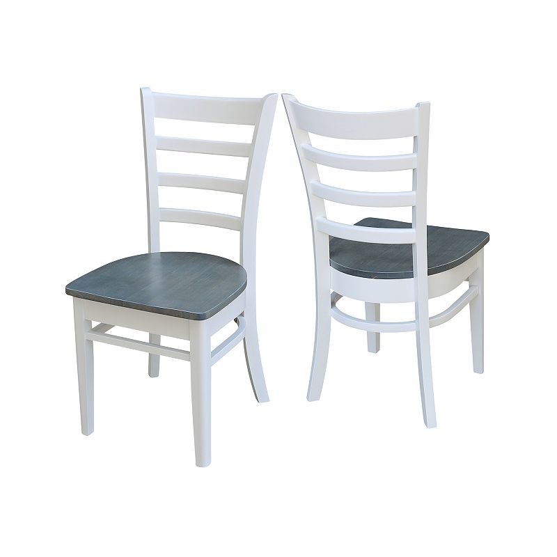International Concepts Emily Dining Chair 2-piece Set, White