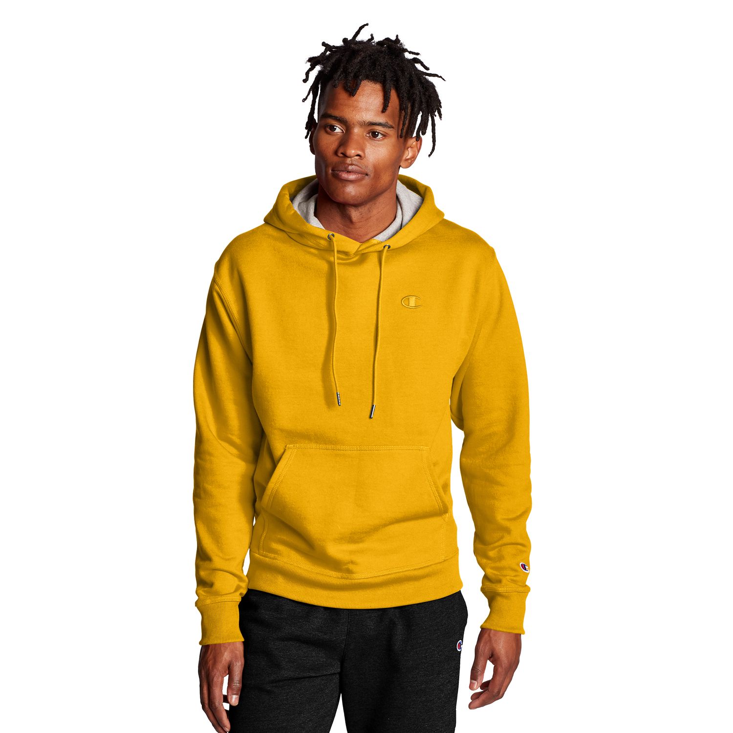 Golden yellow champion hoodie online