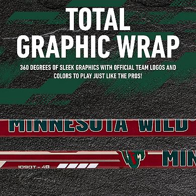 Franklin Sports Minnesota Wild 48-Inch Left Hand Street Hockey Stick