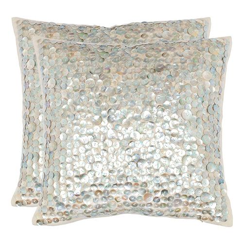 Safavieh Dialia Seashell Throw Pillow 2-piece Set