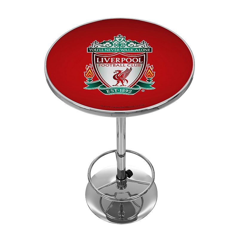 Liverpool FC Chrome Pub Table, Red