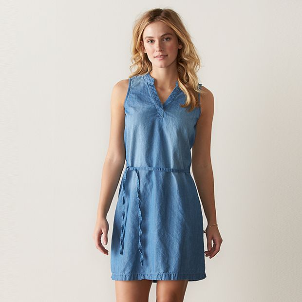 Kohls hot sale chambray dress