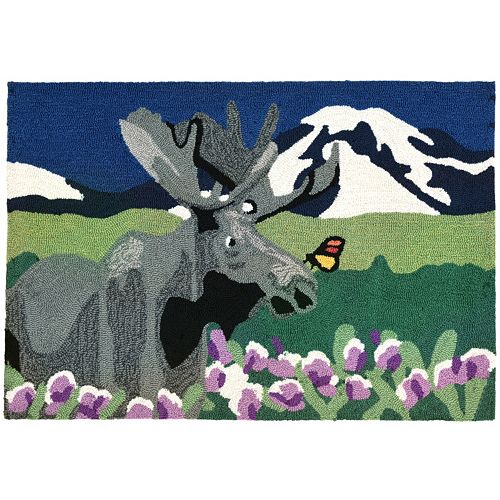 Trans Ocean Imports Liora Manne Frontporch Moose Meadow Indoor Outdoor Rug