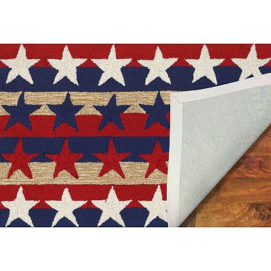 Liora Manne Frontporch Stars and Stripes Indoor Outdoor Rug