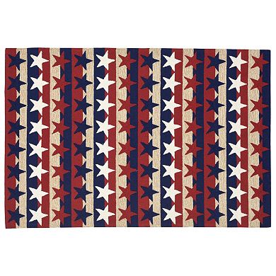 Liora Manne Frontporch Stars and Stripes Indoor Outdoor Rug