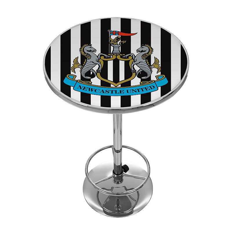 Newcastle United FC Chrome Pub Table, Black