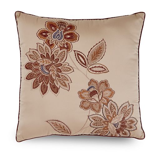 Downton Abbey Grantham Floral Embroidered Throw Pillow