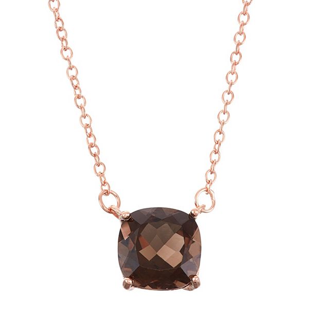 Kohls rose gold on sale necklace