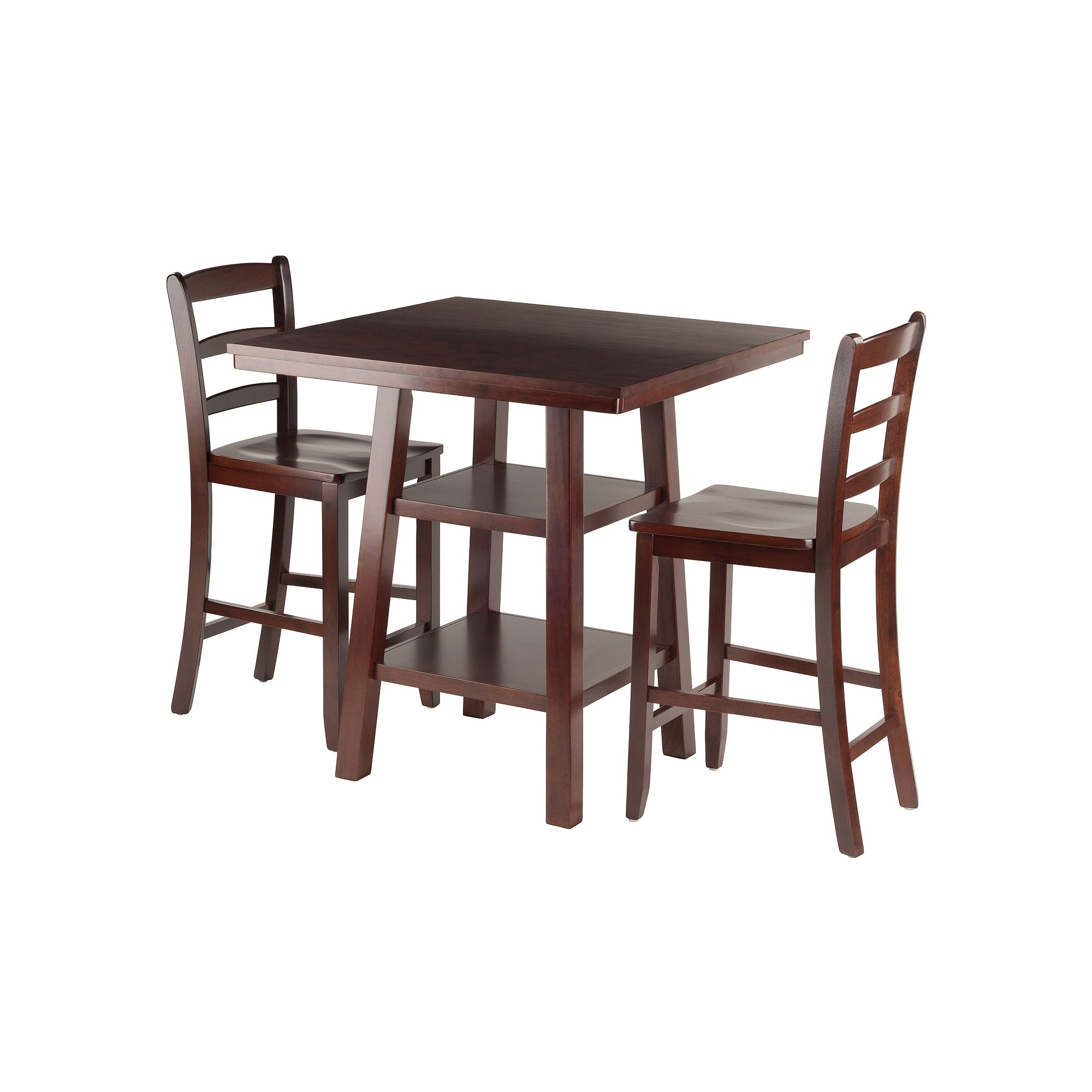 Winsome Orlando High Table 3-piece Set, Brown