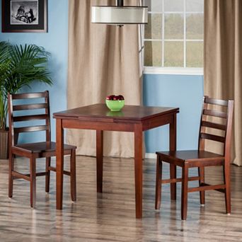 Winsome Pulman Extension Table & Chair 3 pc Set