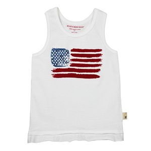 Toddler Girl Burt's Bees Baby American Flag Racerback Tank Top