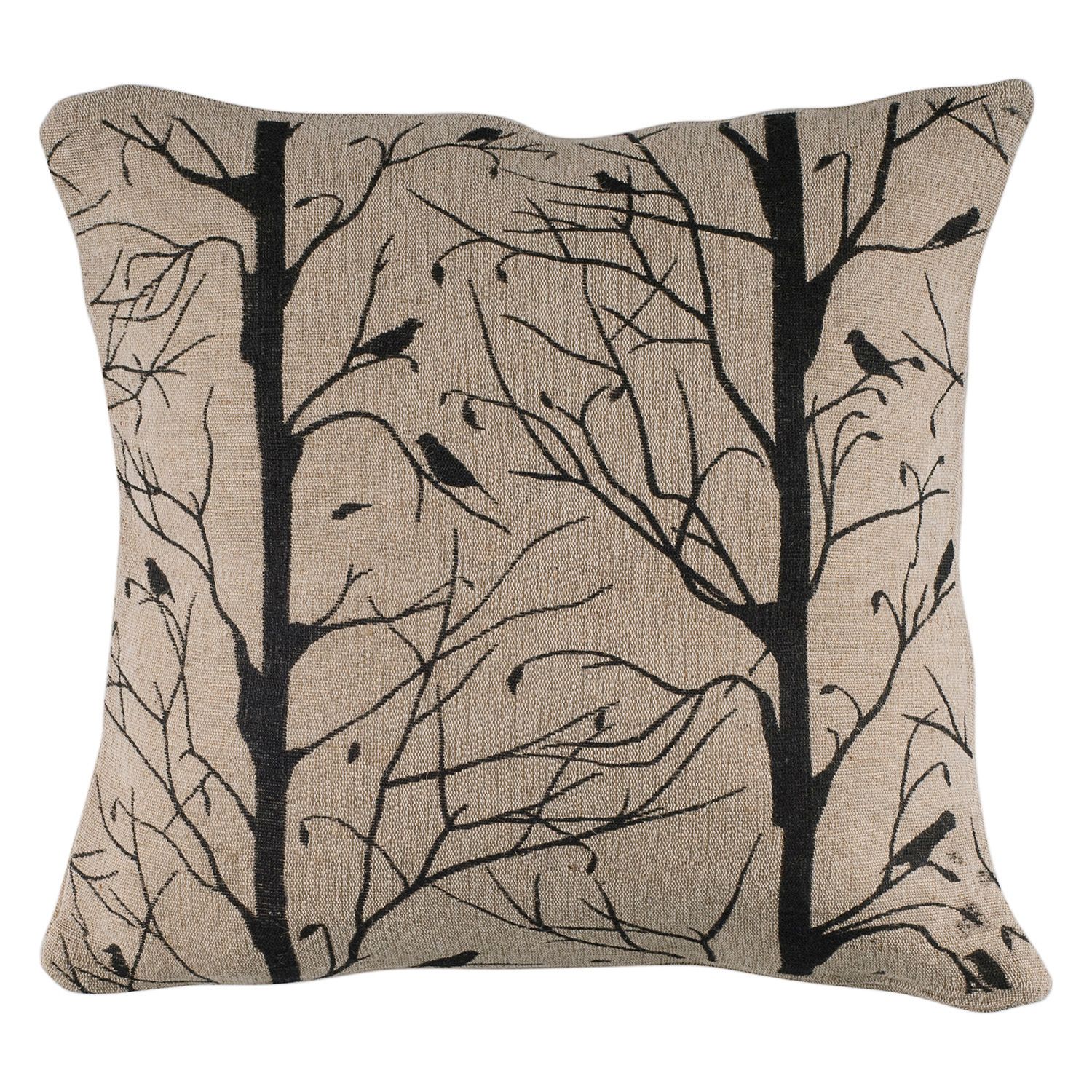 Rizzy Home Birds In Trees Throw Pillow