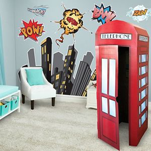 Superhero Comic Wall Decal & Standup Kit