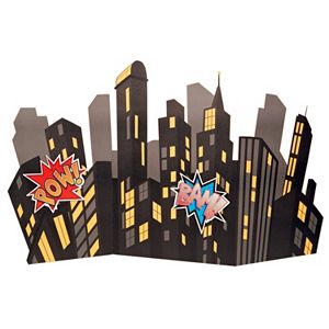 Superhero Comics City Scape Standup