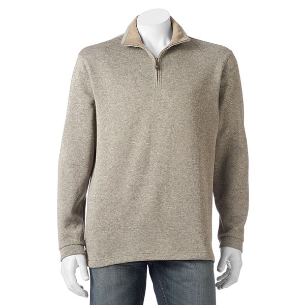 Men's Haggar Classic-Fit Quarter-Zip Fleece Sweater Pullover
