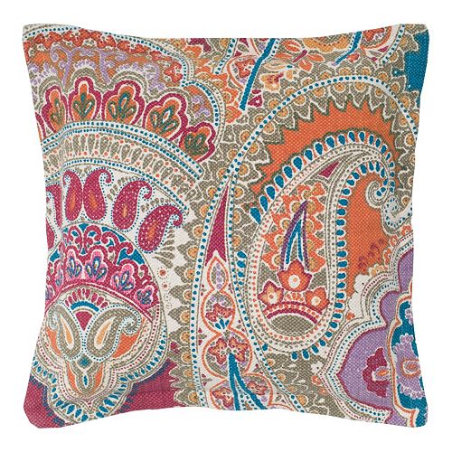 Rizzy Home Paisley Throw Pillow