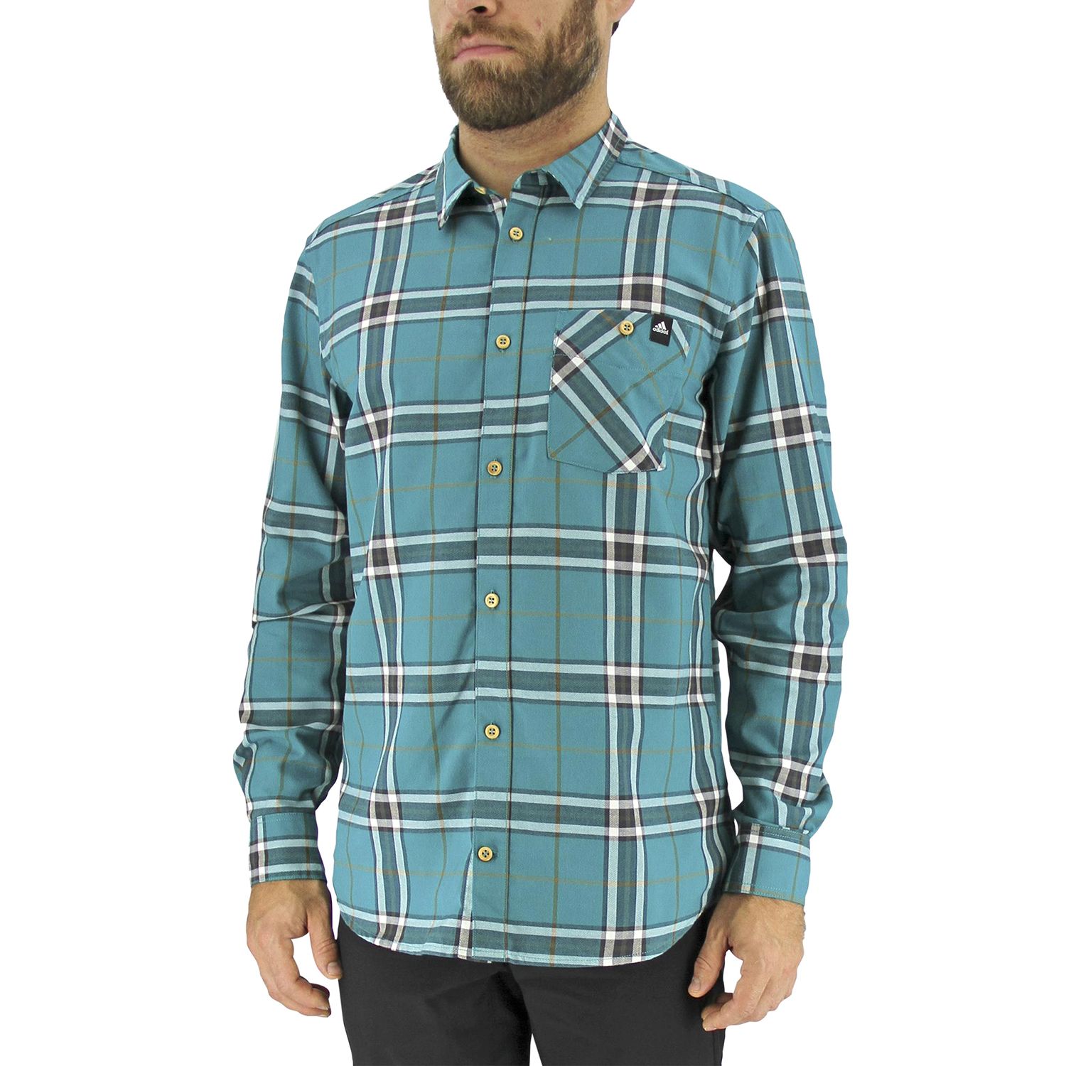 adidas button down shirt