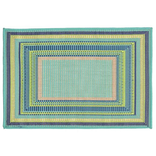 Trans Ocean Imports Liora Manne Playa Multi Border Indoor Outdoor Rug