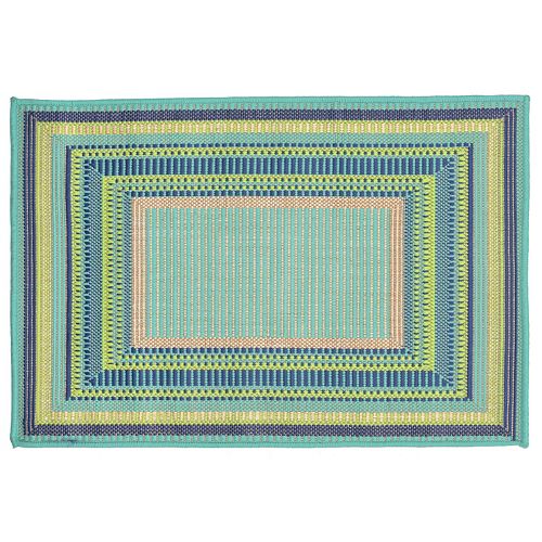 Trans Ocean Imports Liora Manne Playa Multi Border Indoor Outdoor Rug