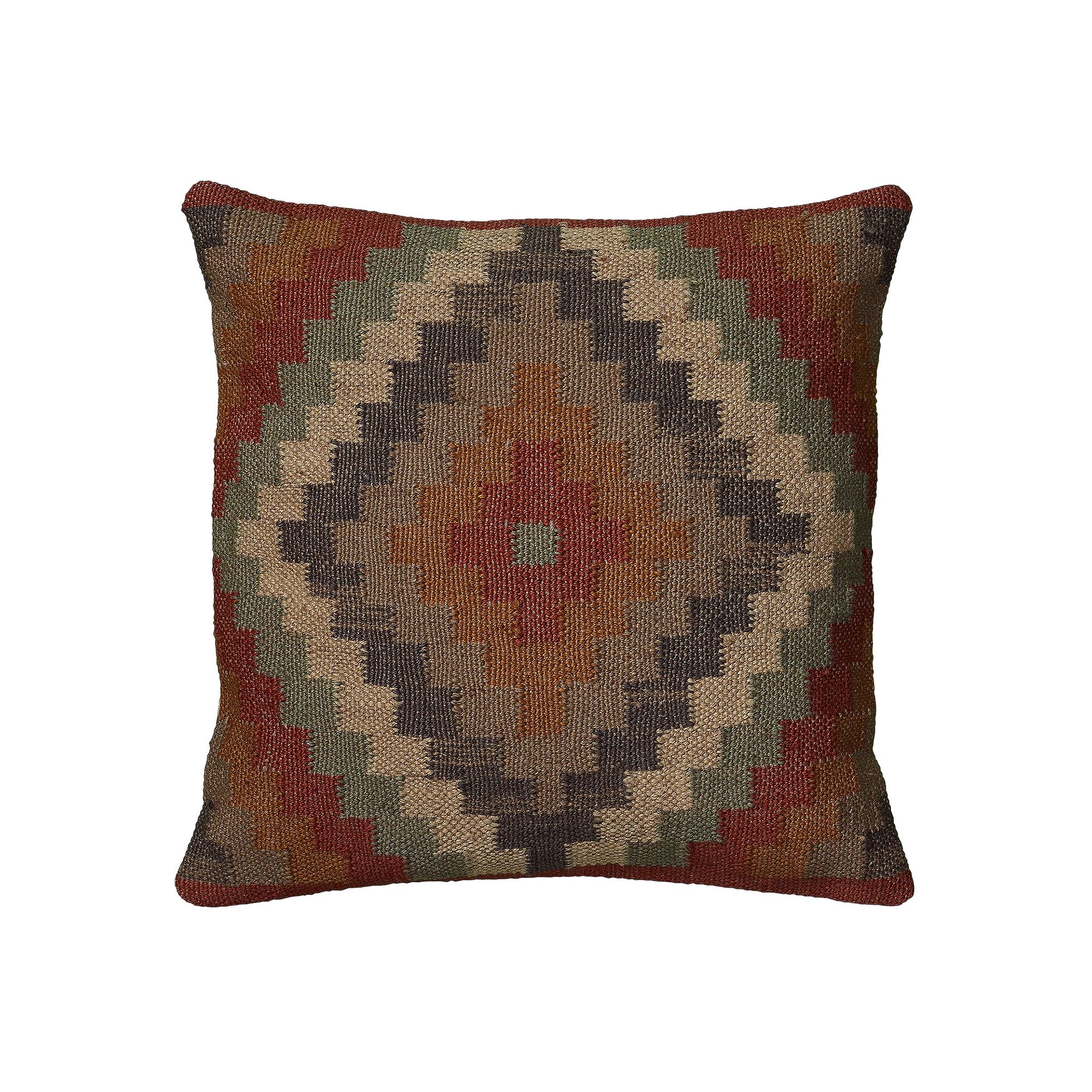 Rizzy Home Southwestern Geometric Throw Pillow, Red
