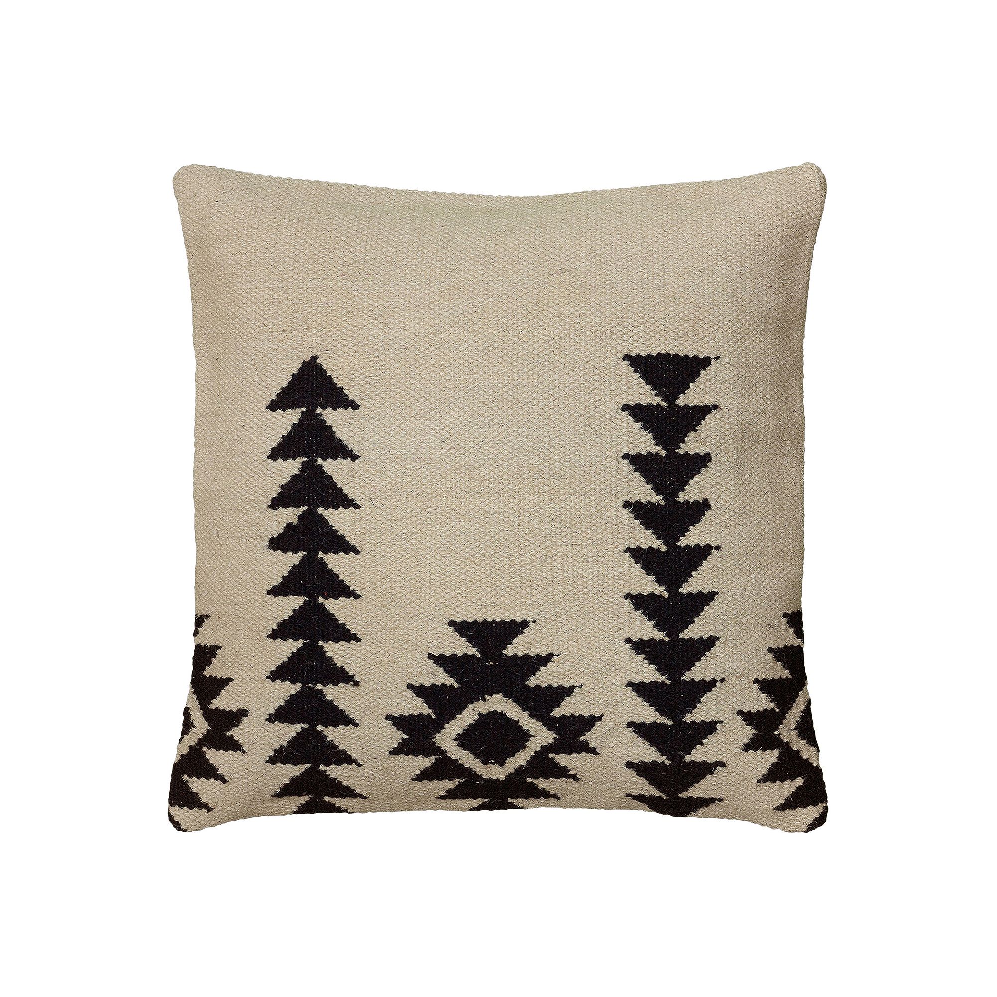 Rizzy Home White and Black Southwestern Throw Pillow