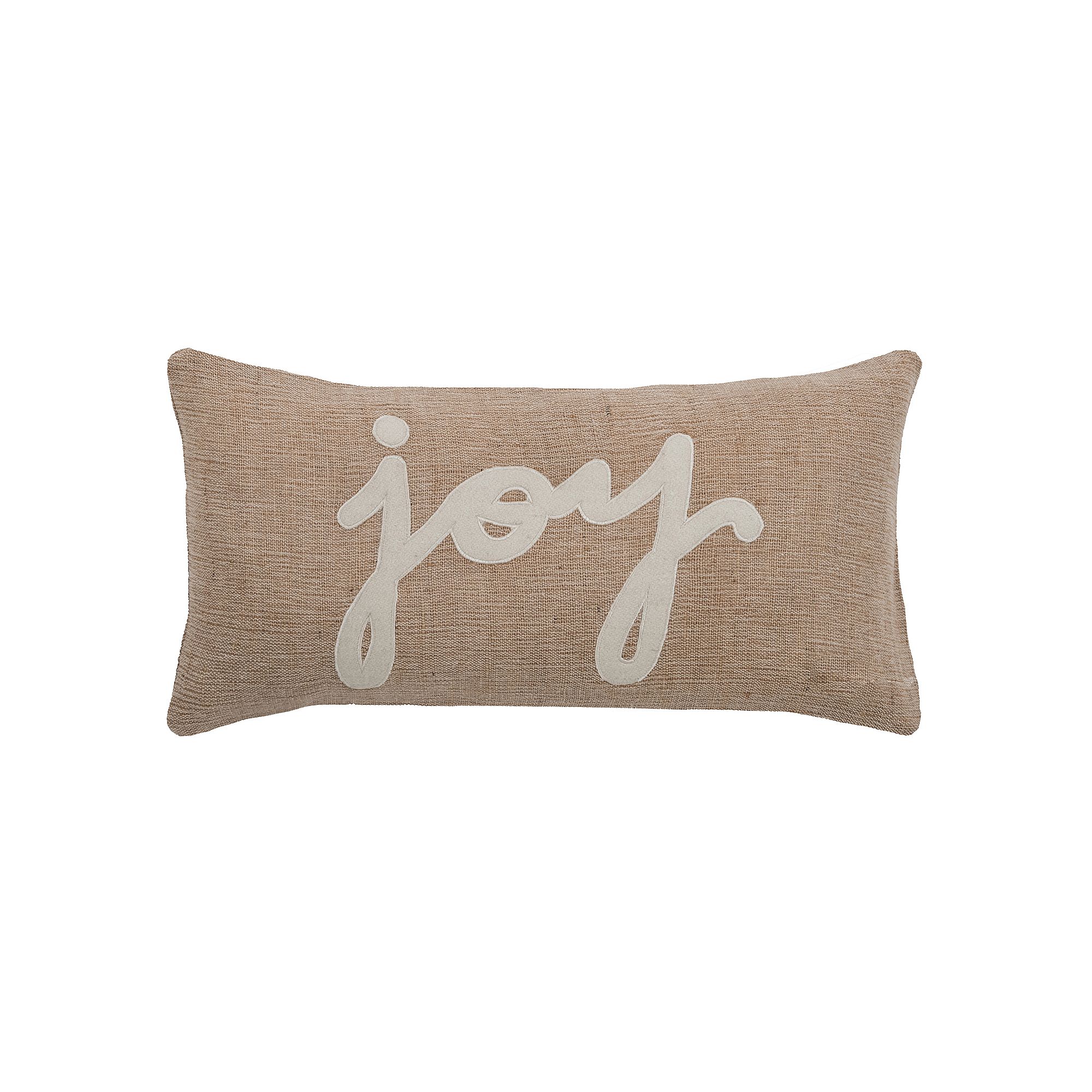 Rizzy Home Joy Lumbar Throw Pillow, Beige