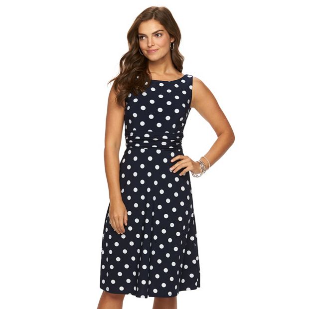 Chaps polka cheap dot dress