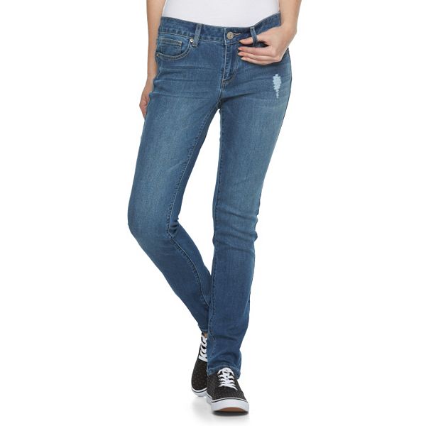 Juniors' SO® Perfectly Soft Embroidered Skinny Jeans